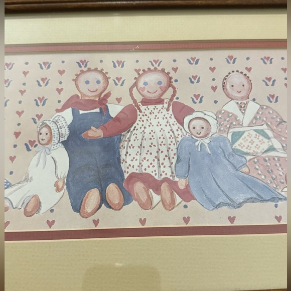 1986 Bonnie Butler Signed Print Painting Farmhouse Raggedy Anne Andy Art VTG - Picture 4 of 13